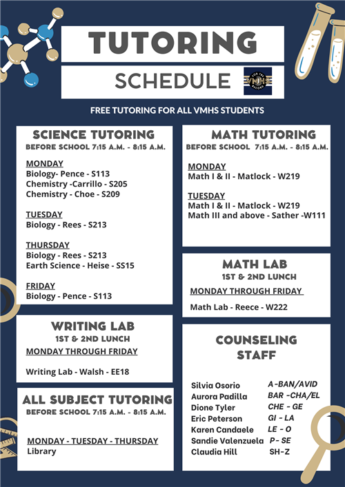 Tutoring Schedule